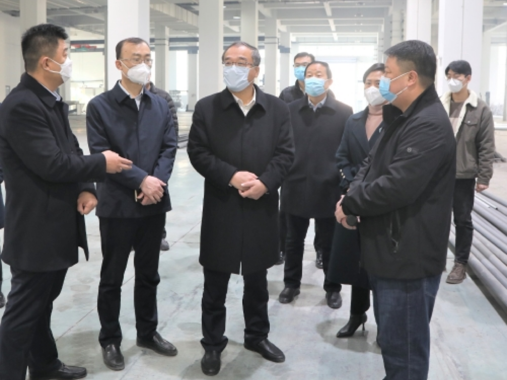 邹平市委书记吕明涛到山东中星食品科技有限公司专题调研项目建设推进情况